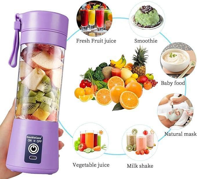 Portable & Rechargeable Electric Juicer Blender free home delivery 0