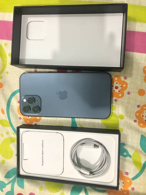 iPhone 12 pro max 256GB Pacific Blue PTA approved 2