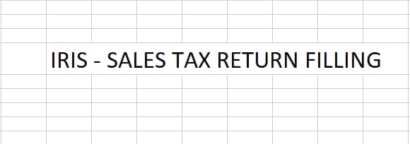 IRIS SALES TAX RETURN FILLING 0332-3135752 0