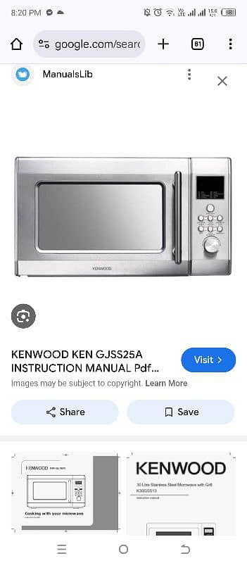 Kenwood microwave oven 6