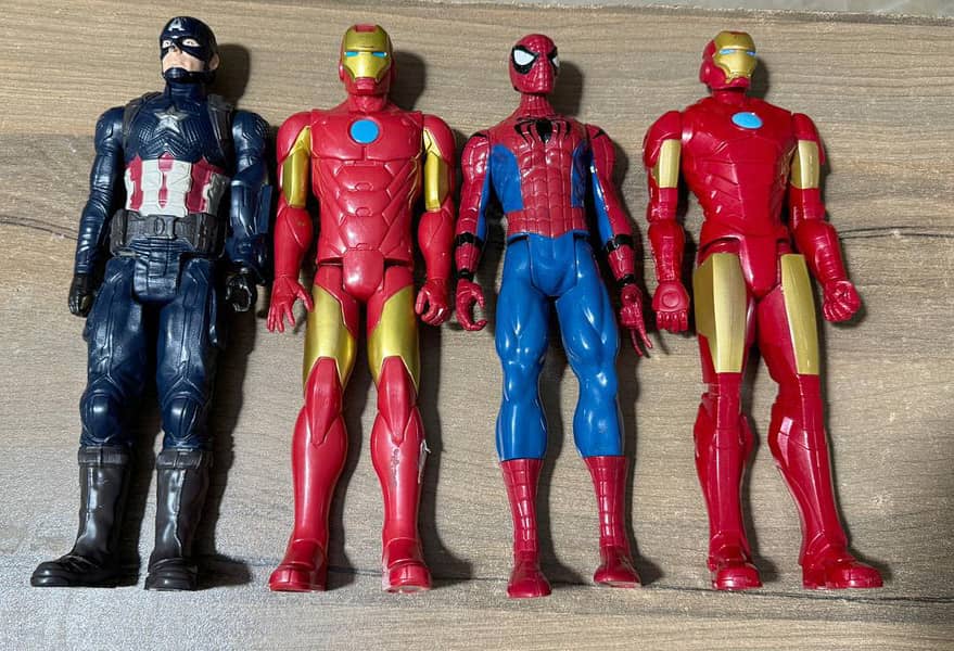 Imported Superhero Toys for Sale - Spiderman, Captain America, 2 Iron 0