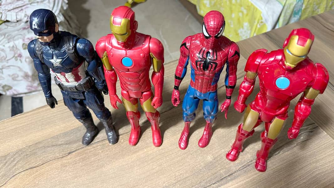 Imported Superhero Toys for Sale - Spiderman, Captain America, 2 Iron 2