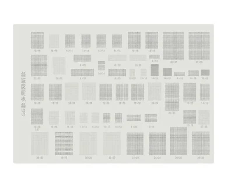 High Quality 55 Kinds of Universal BGA Reballing Stencils Template for 1