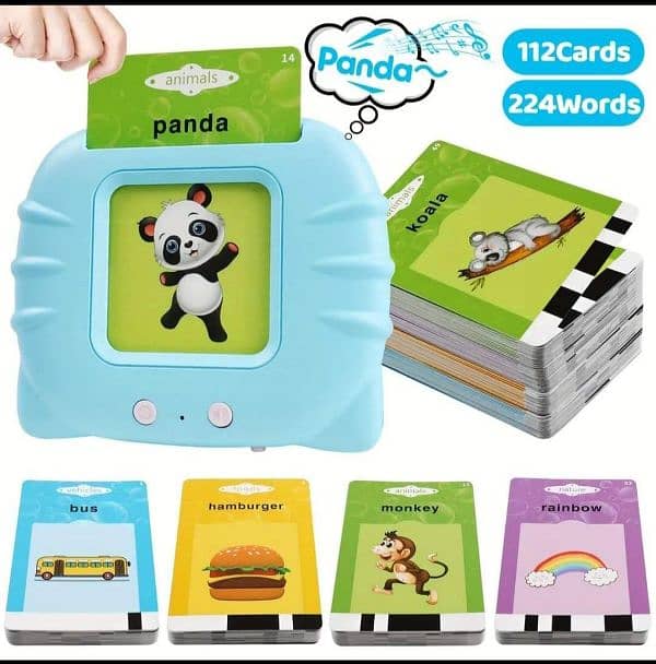 Toddler Talking Flash cards Reader (Rechargeable) 2