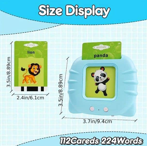 Toddler Talking Flash cards Reader (Rechargeable) 5