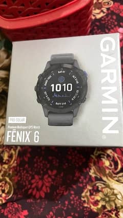 Fenix 6 - Pro Solar Edition Slate Gray with grey Band , safe 60,000