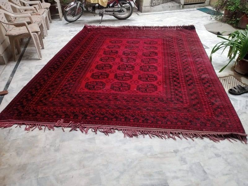 antique Afghani handmade kaleen 4