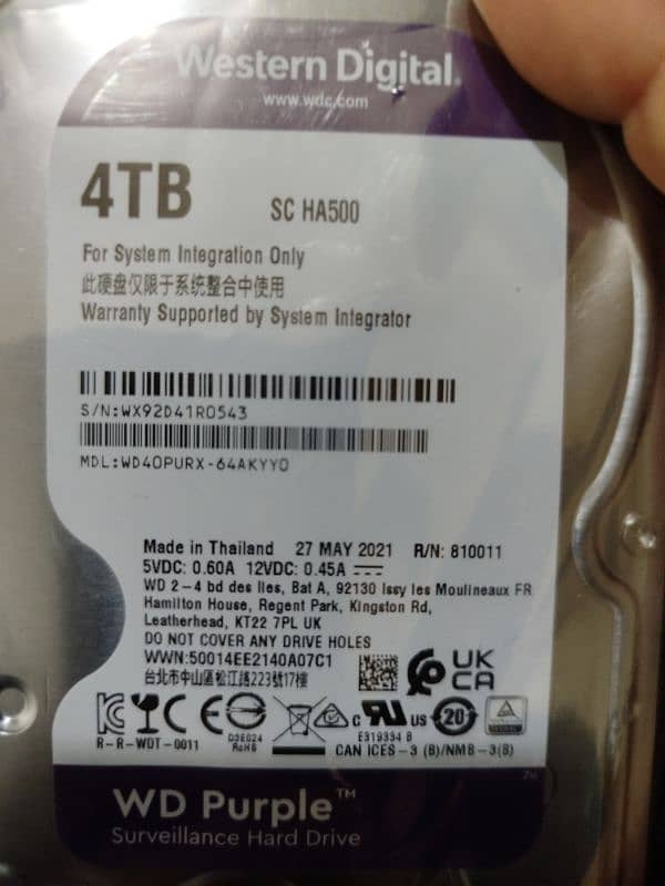 4 TB hard drive 0