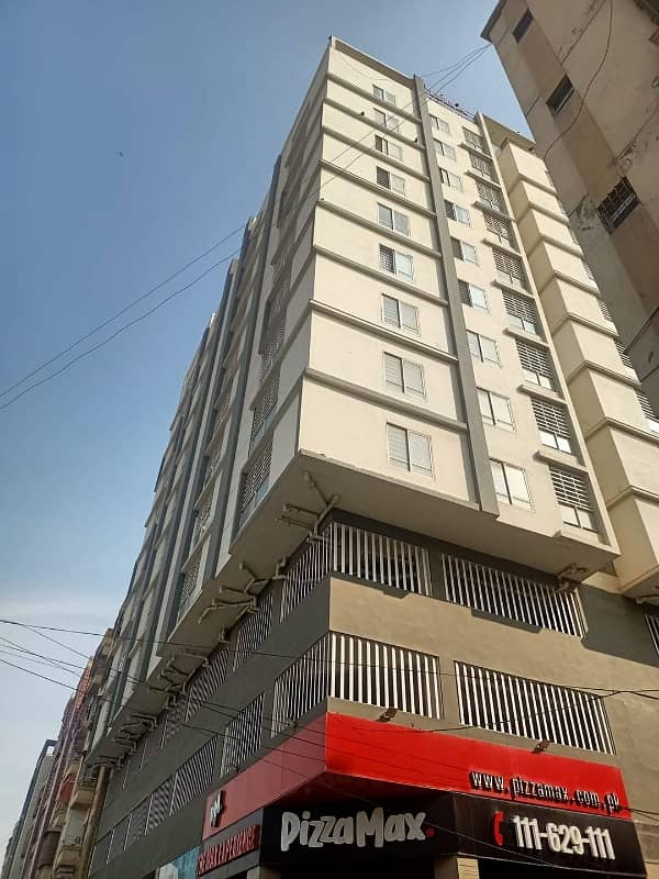 ISRA TOWER Flat Available For Sale At Main University Road Black 7 Gulstan-E-Johar 23