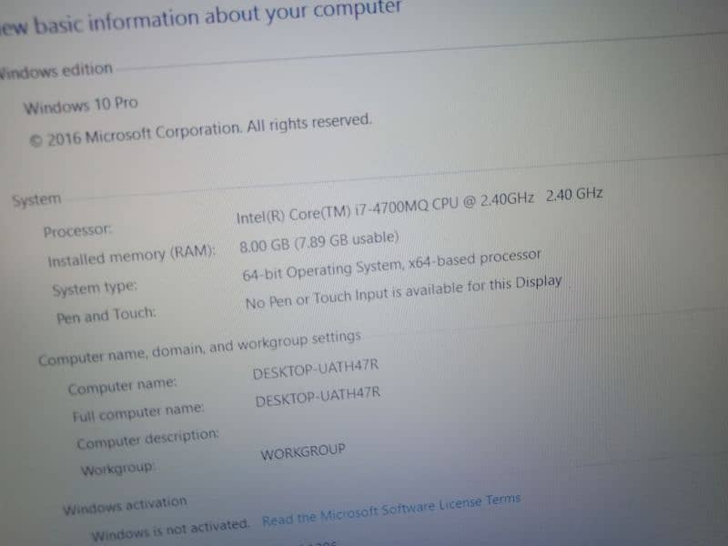 Sager laptop,i7 4th generation, GTX 765m 2gb 5