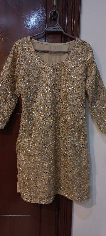 wedding dress golden shirt 0