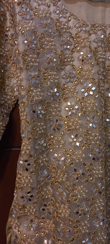 wedding dress golden shirt 2