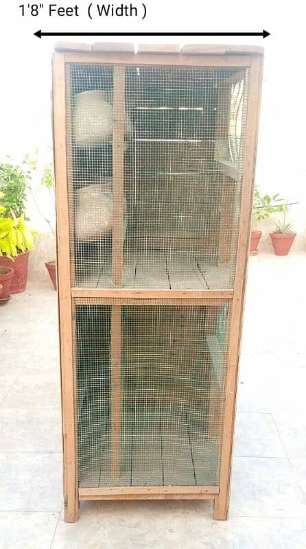 4 Portion Wooden Cage. 4