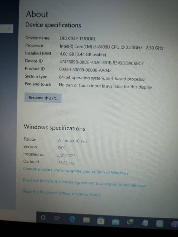 Lenovo thinkpad (212 GB SSD) 3