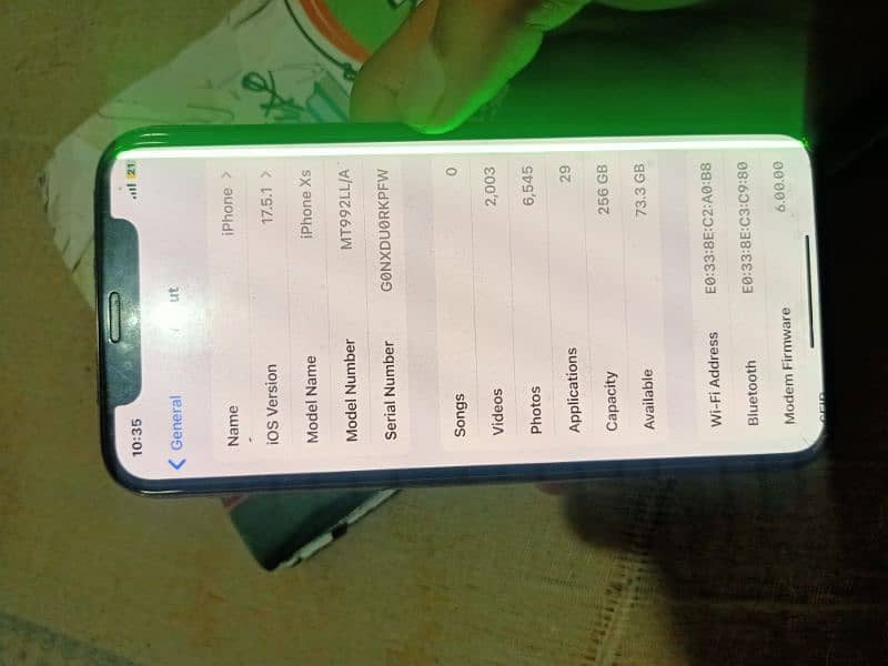 i phone xs LLA MODEL NON PTA 256GB 1