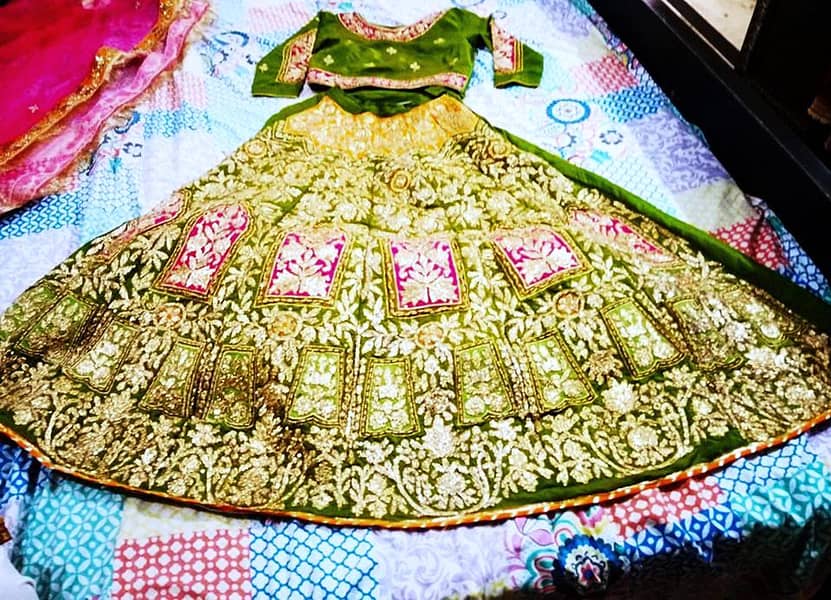 Bridal Lehnga Dress for Mehndii 0