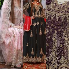 Party dress/formal dress/nikkah dress/fancy maxi/long frock/bridal