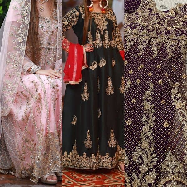 Party dress/formal dress/nikkah dress/fancy maxi/long frock/bridal 0