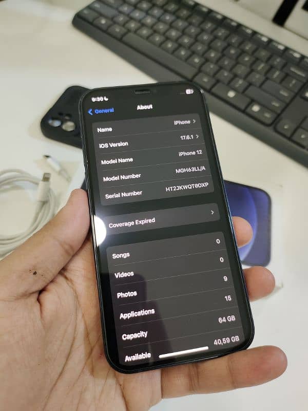 I Phone 12 Non PTA (Factory Unlock). Water Pack 93 battery Health 7