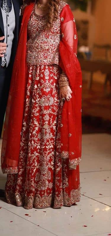 Red barat lehnga/wedding dress/formal dress/wedding wear 1