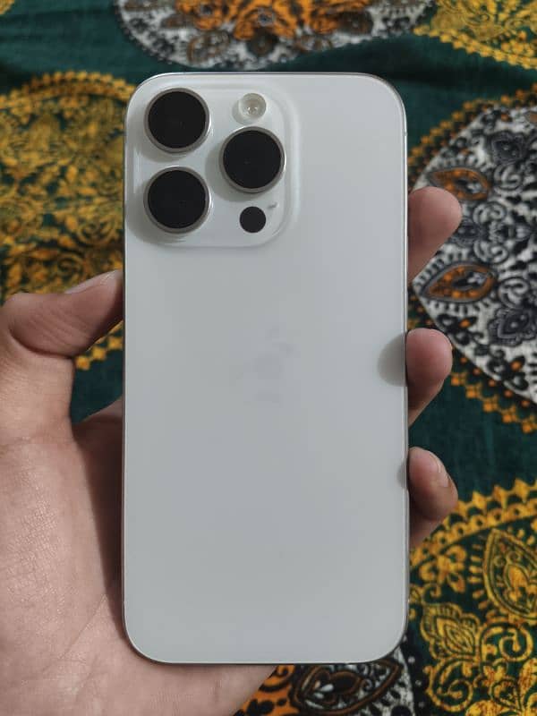 Iphone 15 pro JV 10by10 128 gb with box white colour 1