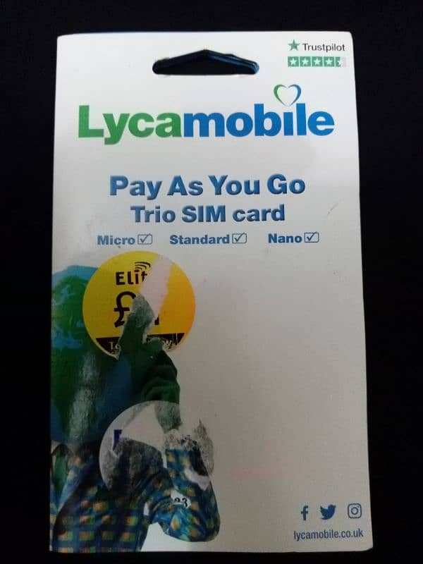 LYCA MOBILE SIM CARD LONDON 3