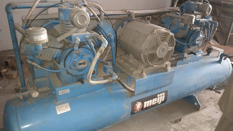 Air Compressor Meiji Japan Water Cooled 1