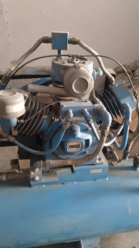 Air Compressor Meiji Japan Water Cooled 3