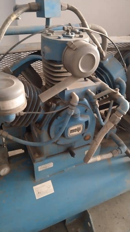 Air Compressor Meiji Japan Water Cooled 5