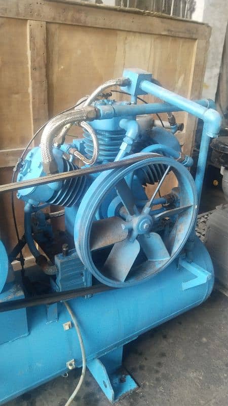 Air Compressor Meiji Japan Water Cooled 7