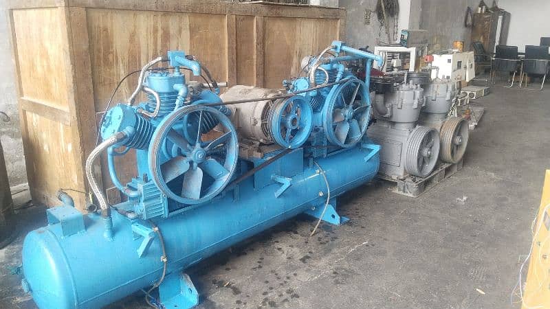 Air Compressor Meiji Japan Water Cooled 8