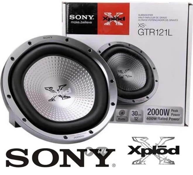 Sony xplod GTR121L. 2000 watts. 2 woofers 0