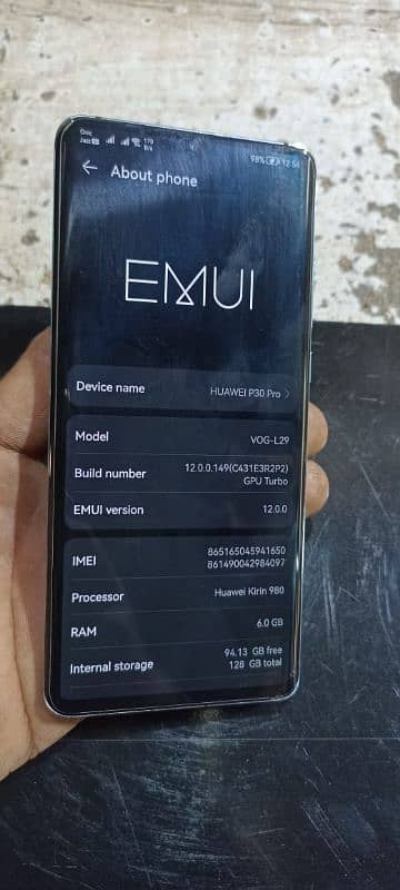 Huawei p30 pro 6gb 128gb. 5