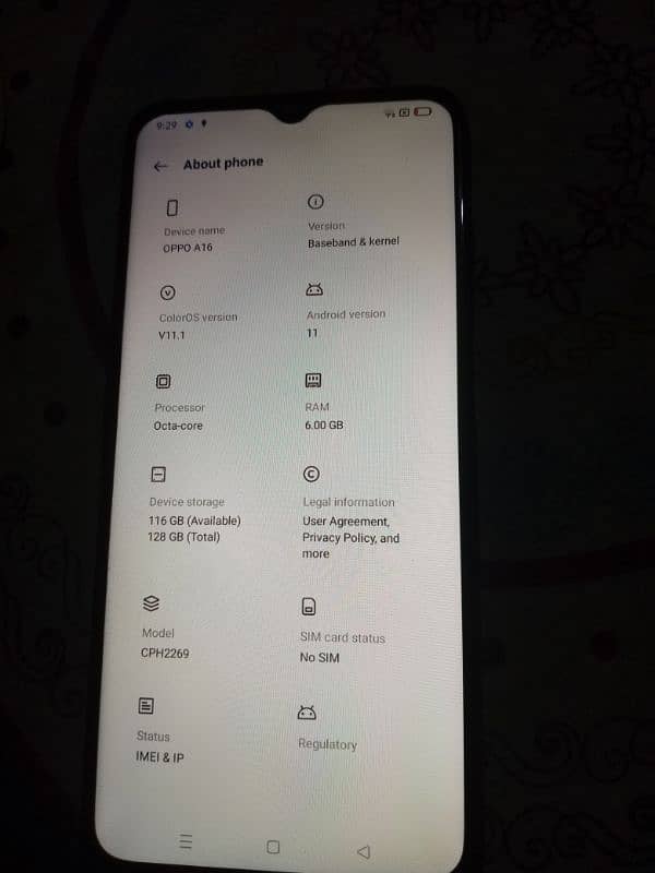 Oppo A16 Memory 6/128 in lush condition 6