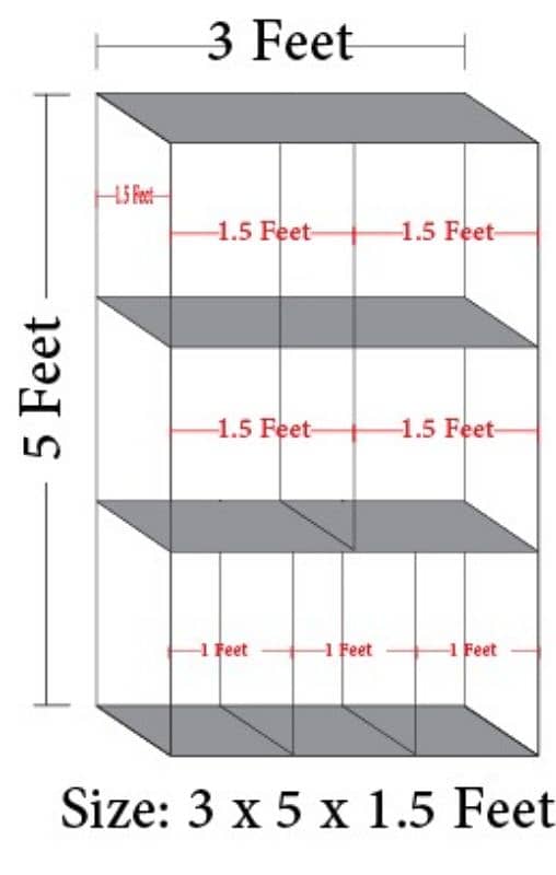 7 Portions Bird Cage - suitable for Love Birds, Budgies 1