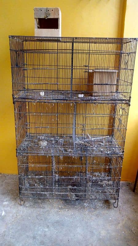 7 Portions Bird Cage - suitable for Love Birds, Budgies 2