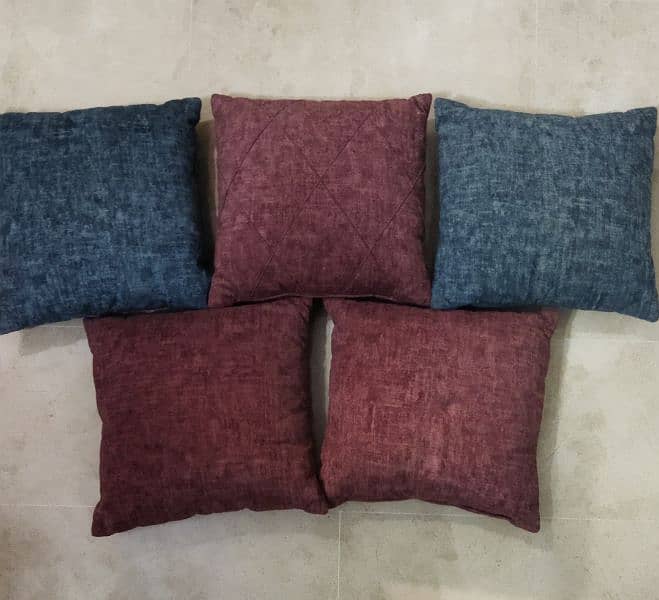 Beautiful Light Velvet Sofa Cushions 0