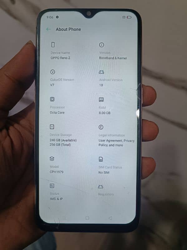 oppo Reno z 8gb 256gb 3