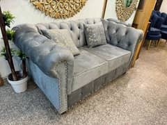 Designer 6 seater sofa set used 2 months