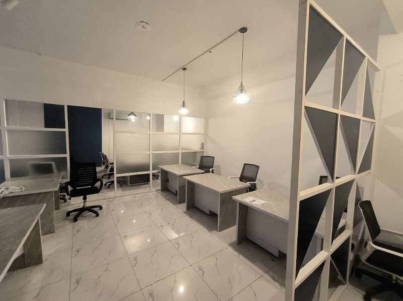 Fully Furnished Independent Office Floor Alhafeez Executive Gulberg 4