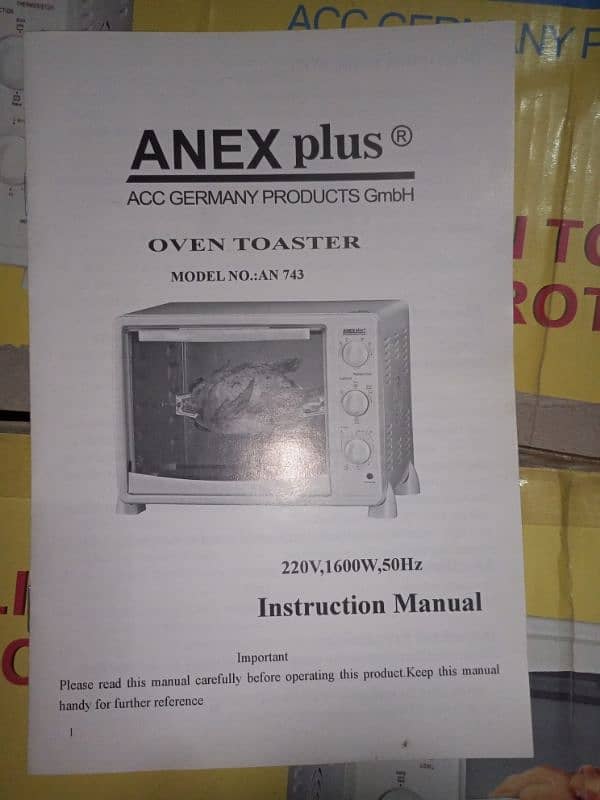 ANEX Plus Oven Toaster With Rotisserie 4