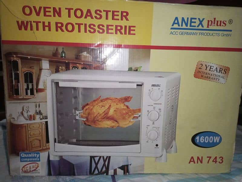 ANEX Plus Oven Toaster With Rotisserie 6