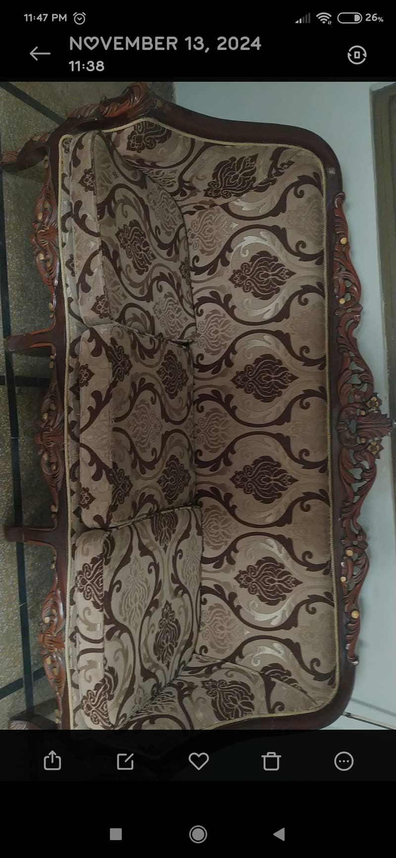 Brown color sofa 1