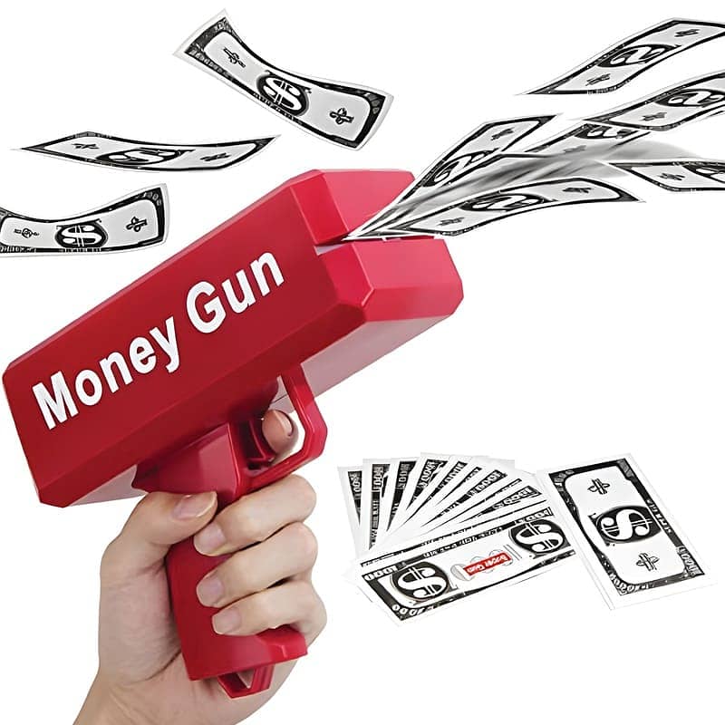 Money throwing gun new box pack 0