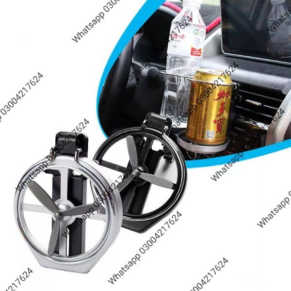 Universal Folding Cup Holder Auto Car Air-Outlet Drink Holder wi 6