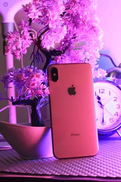 iphone xsmax . pta approved/ golden colour/ water pack/ 100% bettery