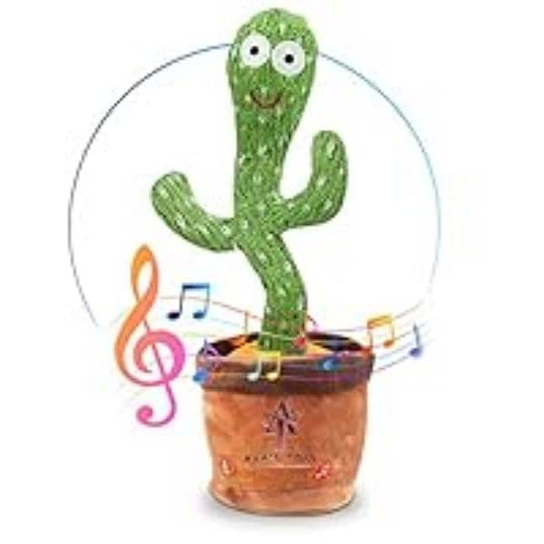 Dancing Cactus Voice Recorder Baby Toys - Plush Toys Singing Cactus 0