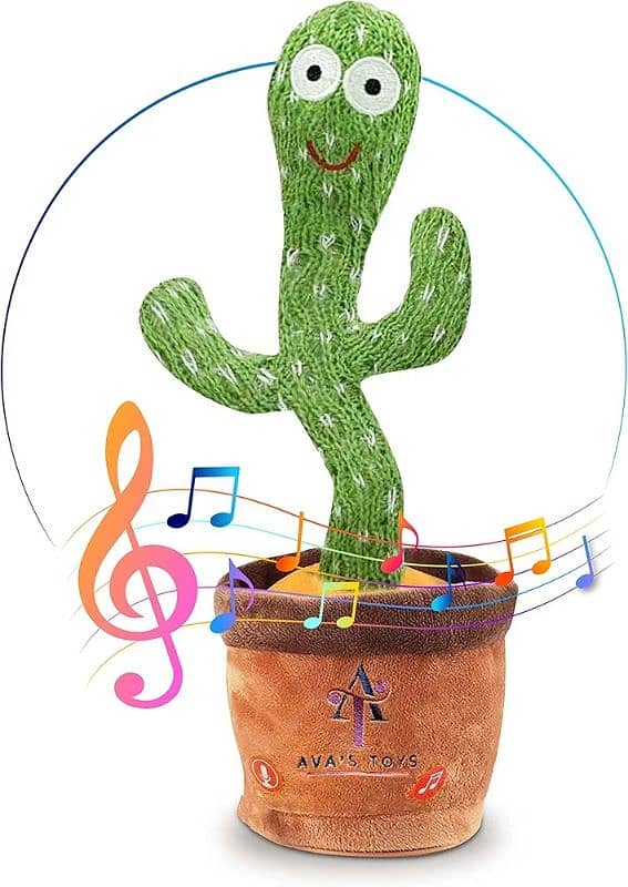 Dancing Cactus Voice Recorder Baby Toys - Plush Toys Singing Cactus 3