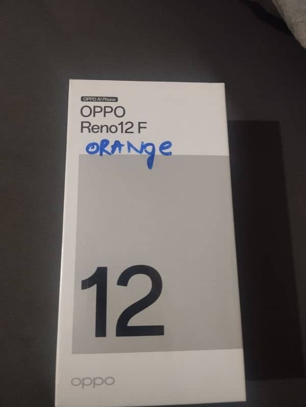 Oppo Reno 12F Box Packed Mobile non active 0