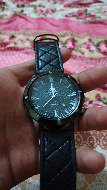 Calvin Klein quartz watch leather strip 2